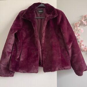 Cozy Faux Fur Coat | Express